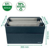 LEITZ Desk Sharing Tasche kompakt 65760089 Stoff samtgrau