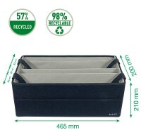 LEITZ Desk Sharing Tasche 64440089 Stoff grau