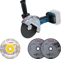 BOSCH Professional GWS 18V-180 P Akku-Winkelschleifer-Set...