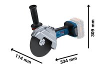 BOSCH Professional GWS 18V-180 P Akku-Winkelschleifer-Set...