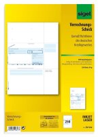 SIGEL SEPA-Verrechnungsscheck Bankformulare ZV532, 250 Blatt