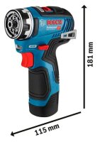 BOSCH Professional GSR 12V-35 FC Akku-Bohrschrauber-Set...