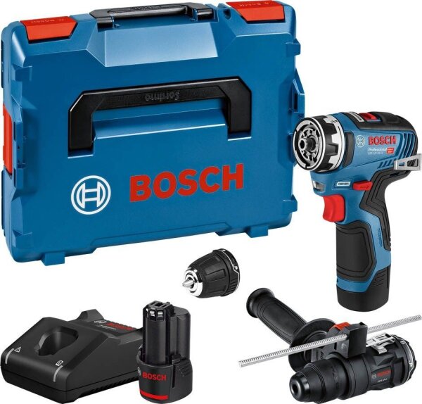BOSCH Professional GSR 12V-35 FC Akku-Bohrschrauber-Set 12,0 V, mit 2 Akkus