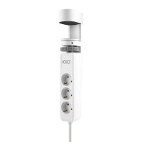 IOIO SL 3000 3-fach Tischsteckdose 1,5 m weiß mit USB-Buchse