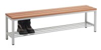 SZ Metall Garderobenbank mit Schuhrost 55153-1 buche Holz...