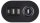IOIO SL 3000 3-fach Tischsteckdose 1,5 m schwarz mit USB-Buchse