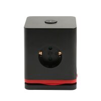 IOIO SW 1000 3-fach Steckdosenwürfel  1,5 m schwarz mit USB-Buchse