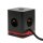 IOIO SW 1000 3-fach Steckdosenwürfel  1,5 m schwarz mit USB-Buchse