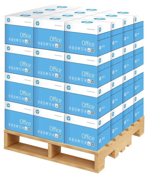 HP Kopierpapier Office DIN A4 80 g/qm Palette mit 240x 500 Blatt