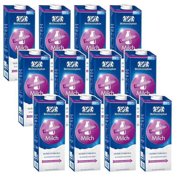 Weihenstephan LAKTOSEFREI Milch 1,5 % 12x 1,0 l