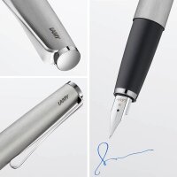LAMY studio Patronenfüller silber brushed M (mittel), 1 St.