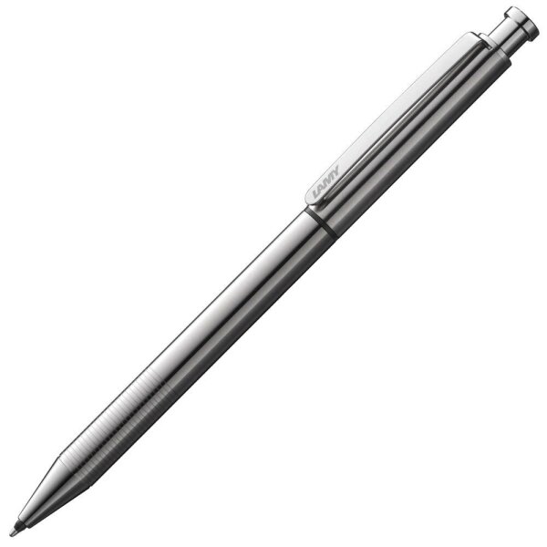 LAMY Kugelschreiber st twin pen Multifunktionsstift silber, Schreibfarbe: schwarz, 1 St.
