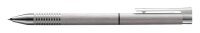 LAMY Kugelschreiber logo twin pen Multifunktionsstift silber brushed, Schreibfarbe: schwarz, 1 St.