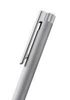 LAMY Kugelschreiber logo twin pen Multifunktionsstift silber brushed, Schreibfarbe: schwarz, 1 St.