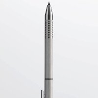 LAMY Kugelschreiber logo twin pen Multifunktionsstift silber brushed, Schreibfarbe: schwarz, 1 St.