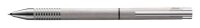 LAMY Kugelschreiber logo twin pen Multifunktionsstift silber brushed, Schreibfarbe: schwarz, 1 St.