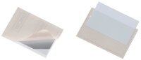 DURABLE Visitenkartentasche selbstklebend transparent,...