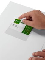 DURABLE Visitenkartentasche selbstklebend transparent,...