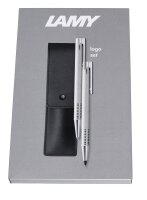 LAMY Schreibset logo brushed schwarz