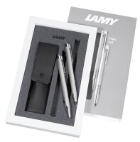 LAMY Schreibset logo brushed schwarz