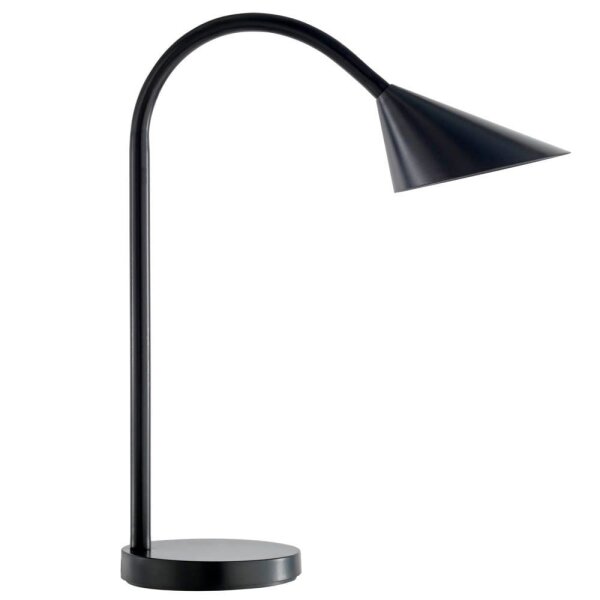 unilux SOL LED LED-Schreibtischlampe schwarz 5,5 W