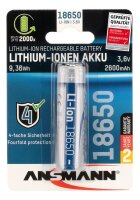 ANSMANN Akku Li-Ion 18650 2.600 mAh, 1 St.