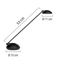 unilux JOKER LED LED-Schreibtischlampe schwarz 6 W