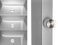 unilux LIXUS LED Stehlampe metallgrau 50 W