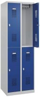 CP Spinde Basic Plus anthrazitgrau, lichtgrau 088355-20 S10001, 4 Schließfächer 60,0 x 50,0 x 185,0 cm