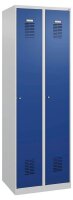 CP Spinde Classic Plus enzianblau, lichtgrau 088055-20 S10003, 2 Schließfächer 60,0 x 50,0 x 185,0 cm
