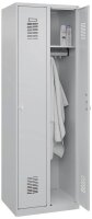 CP Spinde Classic Plus lichtgrau 088055-20 S10002, 2 Schließfächer 60,0 x 50,0 x 185,0 cm