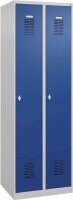 CP Spinde Classic Plus enzianblau, lichtgrau 088055-20 S10000, 2 Schließfächer 60,0 x 50,0 x 185,0 cm