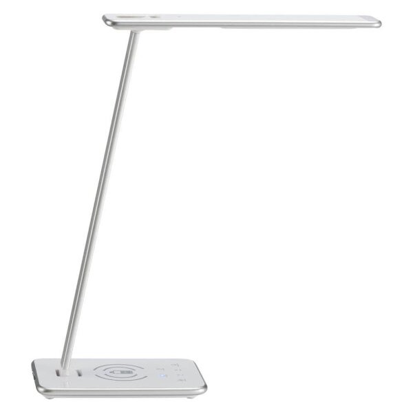 unilux JAZZ LED LED-Schreibtischlampe weiß/grau 13 W