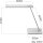 unilux JAZZ LED LED-Schreibtischlampe weiß/grau 13 W