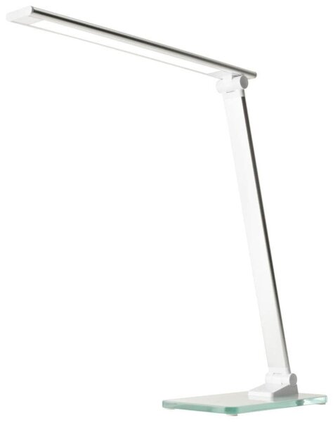 unilux POPY LED LED-Schreibtischlampe weiß/metallgrau 6 W