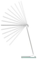 unilux POPY LED LED-Schreibtischlampe weiß/metallgrau 6 W