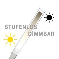 unilux POPY LED LED-Schreibtischlampe weiß/metallgrau 6 W