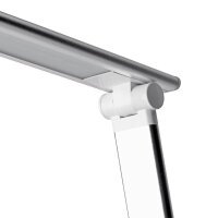 unilux POPY LED LED-Schreibtischlampe weiß/metallgrau 6 W