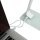 unilux POPY LED LED-Schreibtischlampe weiß/metallgrau 6 W