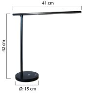 unilux DIVA LED LED-Schreibtischlampe schwarz 8,2 W
