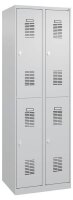 CP Spinde Basic Plus lichtgrau 088355-20 S10002, 4 Schließfächer 60,0 x 50,0 x 185,0 cm