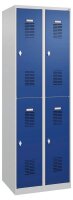 CP Spinde Basic Plus lichtgrau 088355-20 S10002, 4 Schließfächer 60,0 x 50,0 x 185,0 cm