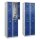 CP Spinde Basic Plus enzianblau, lichtgrau 088355-20 S10000, 4 Schließfächer 60,0 x 50,0 x 185,0 cm