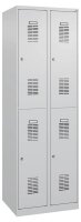 CP Spinde Basic Plus lichtgrau 088355-20 S10005, 4 Schließfächer 60,0 x 50,0 x 185,0 cm