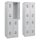 CP Spinde Basic Plus lichtgrau 088355-20 S10005, 4 Schließfächer 60,0 x 50,0 x 185,0 cm