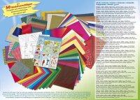 folia Bastelset JUMBO 107-tlg. mehrfarbig