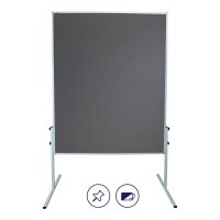 FRANKEN Moderationswand X-tra!Line 120,0 x 150,0 cm grau