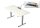 Kerkmann Move Base plus elektrisch höhenverstellbarer Schreibtisch weiß rechteckig, T-Fuß-Gestell silber 160,0 x 80,0 cm