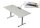 Kerkmann Move Base plus elektrisch höhenverstellbarer Schreibtisch lichtgrau rechteckig, T-Fuß-Gestell silber 180,0 x 80,0 cm