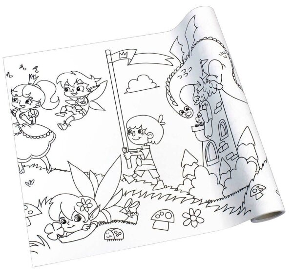 inFO Malrolle Märchen 80 g/qm, 30,0 cm x 4,0 m
